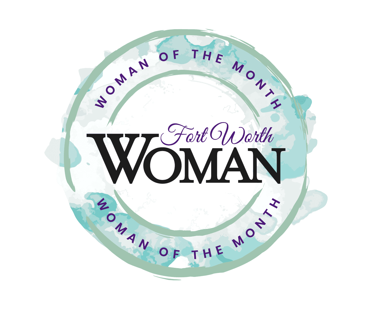 Badge Icon for Fort Worth Woman's Woman of the Month Feature. Links to Woman of the Month article.